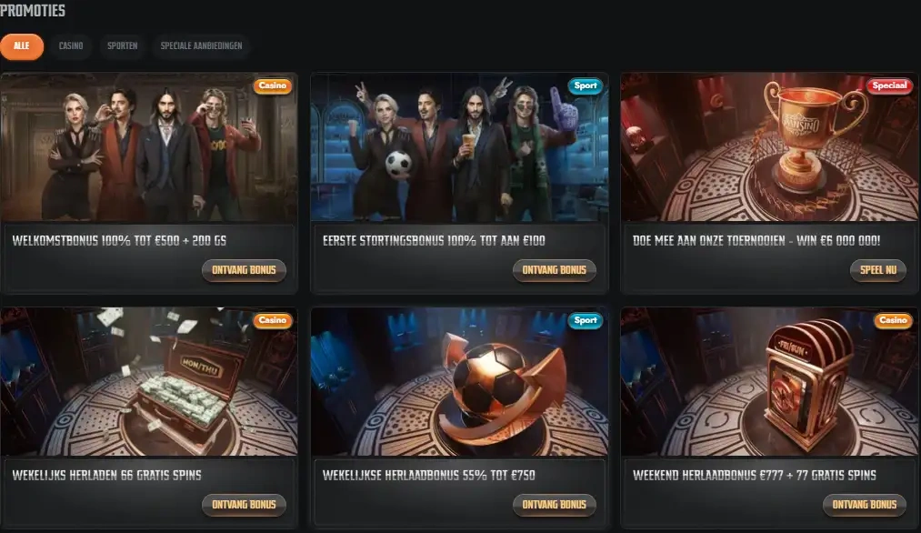 Gransino Casino Bonussen en Promoties